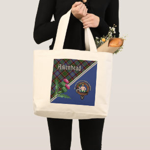 Aikenhead Clan Badge & Tartan Large Tote Bag