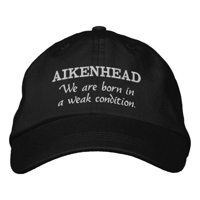 Aikenhead Clan Motto Embroidered Hat (Front)