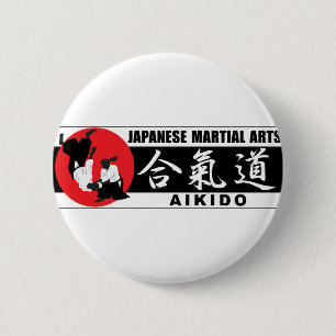 Aikido 2 inch round button