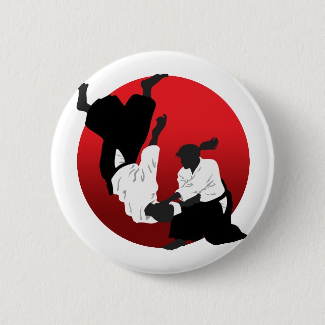 Aikido 2 Inch Round Button (Front)