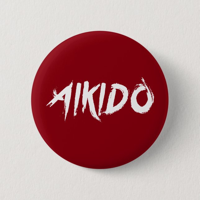 Aikido 2 Inch Round Button (Front)