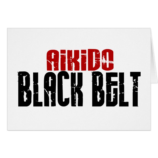 Aikido Black Belt (Front Horizontal)