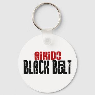 Aikido Black Belt Keychain