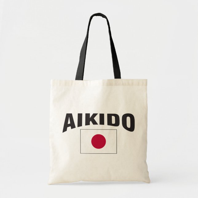 Aikido Japan Flag Tote Bag (Front)