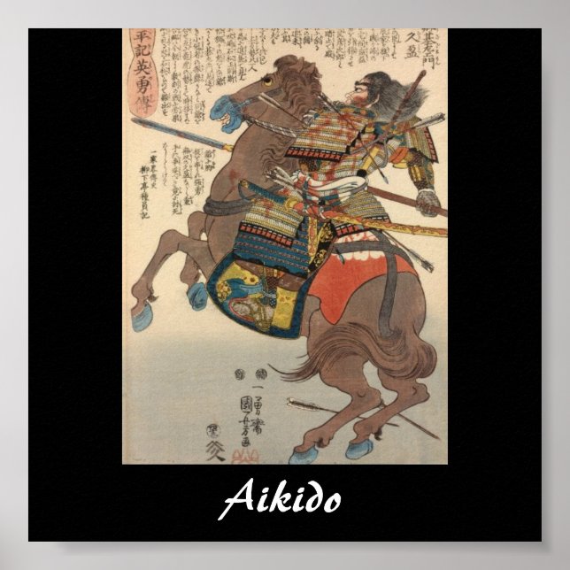 Aikido Japanese Martial Art Poster (Front)