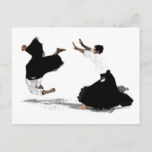 Aikido nage postcard