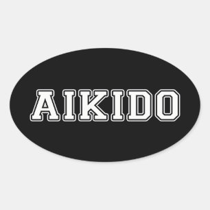 Aikido Oval Sticker