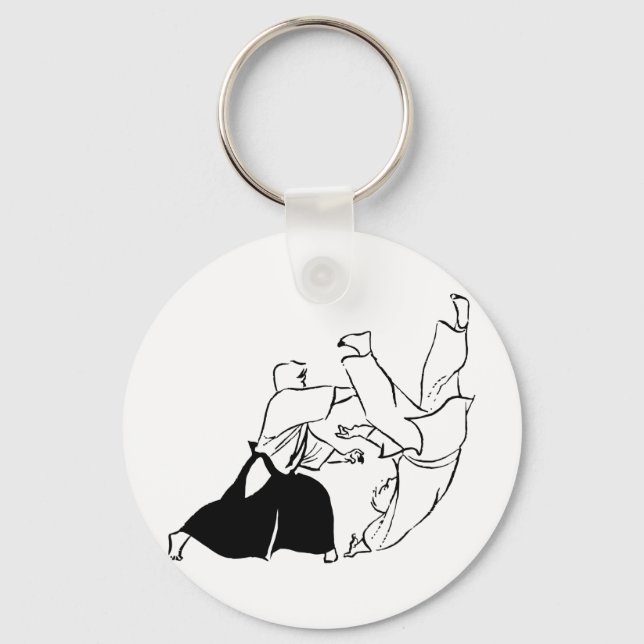 Aikido techniques keychain (Front)