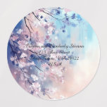 Aiko Food or Address Labels<br><div class="desc">Elevate your special event with these exquisite Food or Address Labels featuring stunning Sakura Blossoms in delicate hues of pink, blue, and purple. The blossoms are beautifully arranged on twigs, set against an ethereal background that adds a touch of elegance and charm. Perfect for weddings, parties, or any celebration, these...</div>