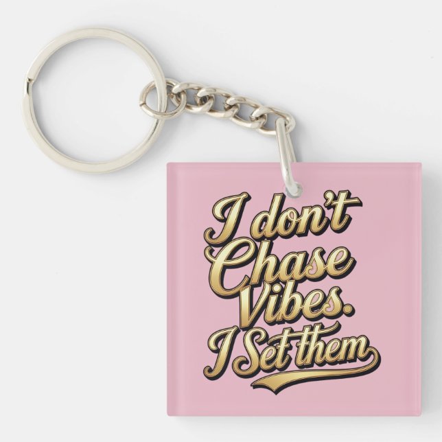 AiKo Script™ Vibes Keychain (Front)