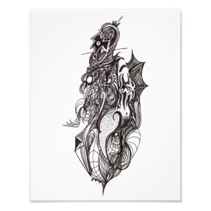 Aile Rider, dessin à encre, Photo Elargissement