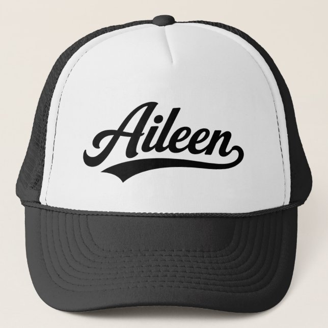 Aileen name first last family gifts trucker hat (Front)