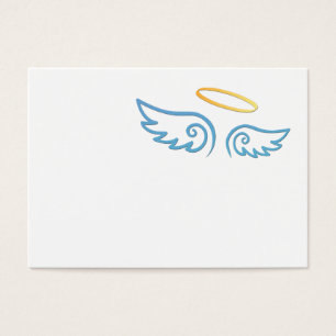 Ailes d'ange de bleus layette avec le halo