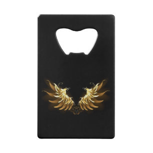 Ailes d'Ange d'or sur arrière - plan noir