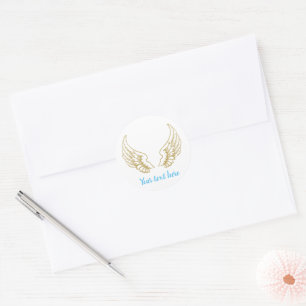 AILES D'ANGEL PERSONNALISABLES STICKER ROND