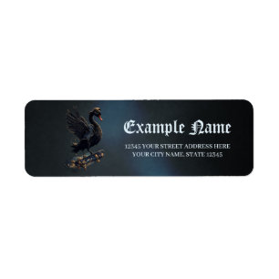 Ailes de liberté le cygne noir sur le skateboard.