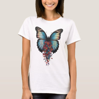 Ailes de Papillon & Feuilles Colorées - T-shirt Ba