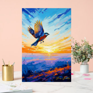 Ailes dorées au lever du soleil