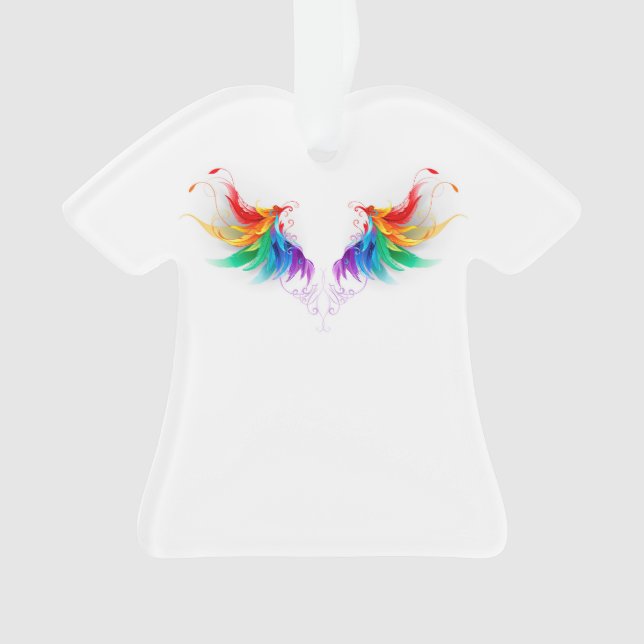 Ailes fluffy arc-en-ciel (devant)