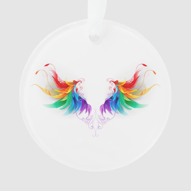 Ailes fluffy arc-en-ciel (devant)