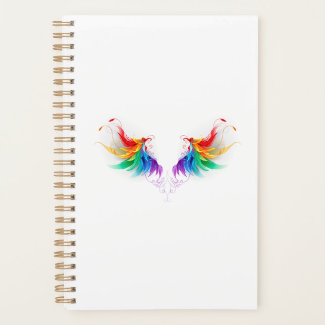 Ailes fluffy arc-en-ciel (Devant)