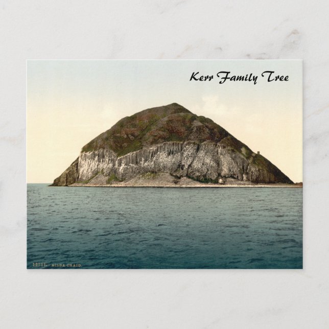 Ailsa Craig, Firth of Clyde, Scotland Postcard (Front)