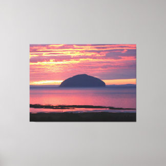 Ailsa Craig Sunset Canvas Print