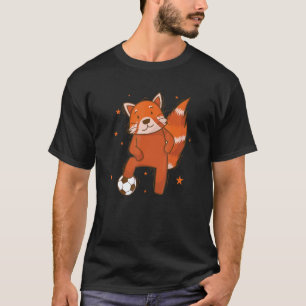 Ailuridae playing Soccer Bear Cat Bamboo T-Shirt