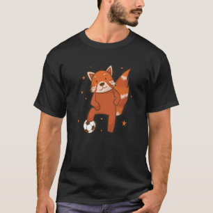 Ailuridae playing Soccer Bear Cat Bamboo T-Shirt