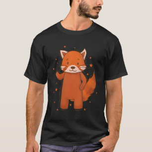 Ailuridae Waving Bear Cat Lesser Panda T-Shirt