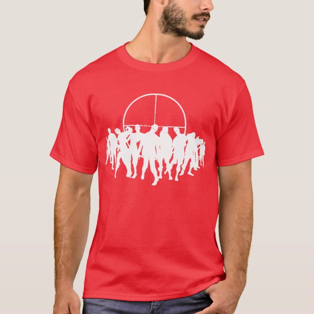 aim 4 the head zombies - red shirt (Front)