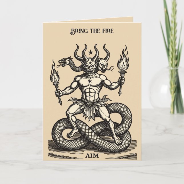 Aim Bringer of the Burning Torch Card (Front)