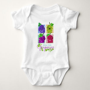 Aim for Grapeness - Punny Garden Baby Bodysuit
