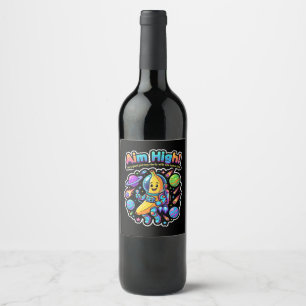 Aim High! – Banana Astronaut Adventure Wine Label