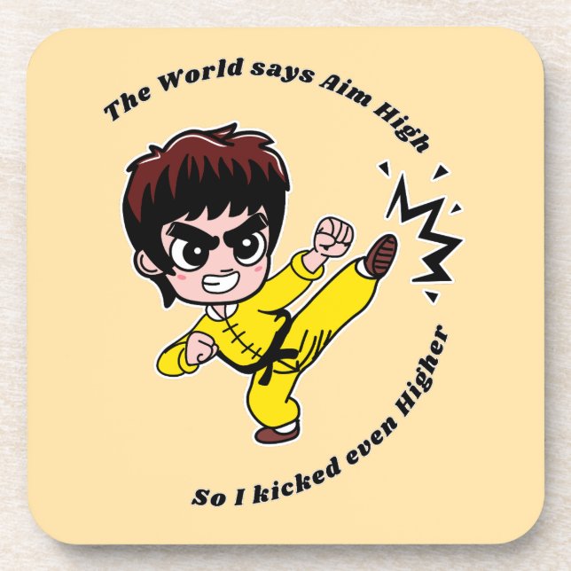 Aim High Motivational Coaster (Front)