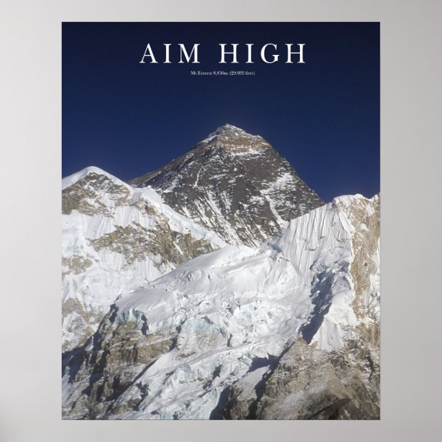 Aim High - Mt Everest Poster (Front)
