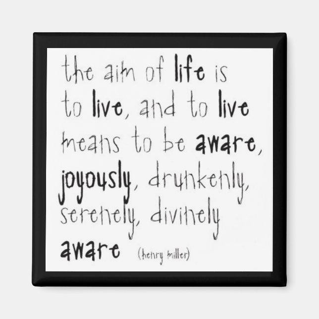 "Aim Of Life" Magnet (Front)