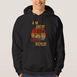 Aim Shoot Swear Repeat Darts Hoodie