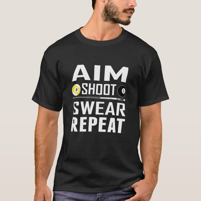 Aim Shoot Sweat Répéter Funny Billiards Pool Playe (Devant)