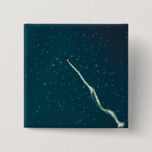 Aim towards stars 2 inch square button