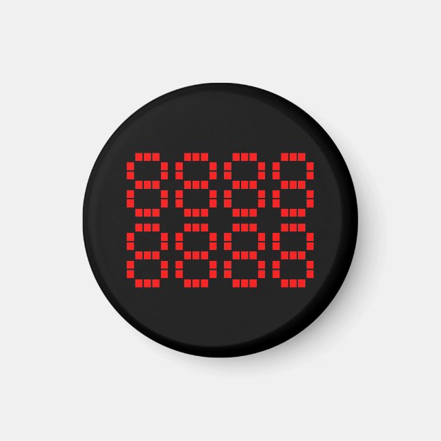 Aimant 八 八 八 八 八 八 八 88888888八 | Chiffres chanceux (Devant)