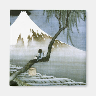 Aimant 北 斎 Boy & Mt Fuji Art
