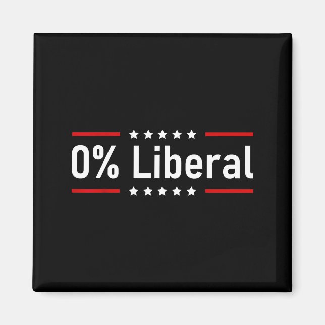 Aimant 0% Liberal - Zero Percent Statement  (Devant)