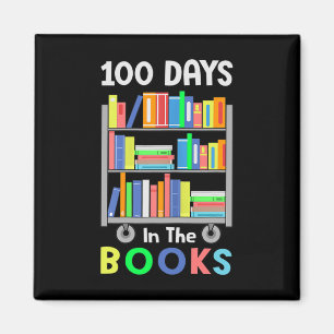 Aimant 100 jours dans les livres Lecture Bibliothécaire P