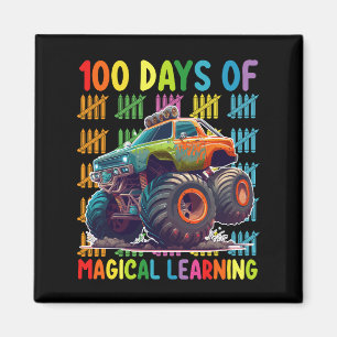 Aimant 100 Jours D'Apprentissage Magique Monster Truck Sc