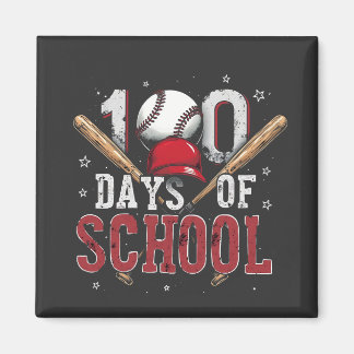 Aimant 100 Jours de baseball scolaire Amateurs de sport