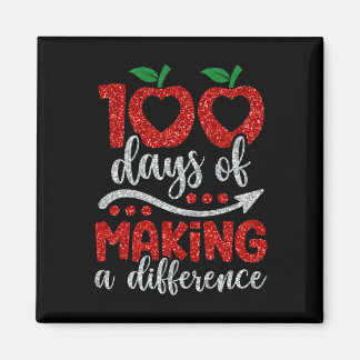 Aimant 100 Jours De Faire Une Différence 100 Jours D'Écol