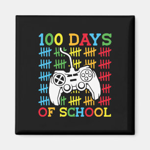 Aimant 100 Jours de Jeux Vidéo de l'école Contrôleur Jeu 