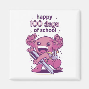 Aimant 100 jours d'invitation scolaire