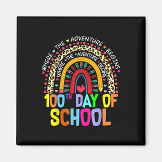 Aimant 100e Jour De L'Enseignant Étudiant 100 Jours Intel